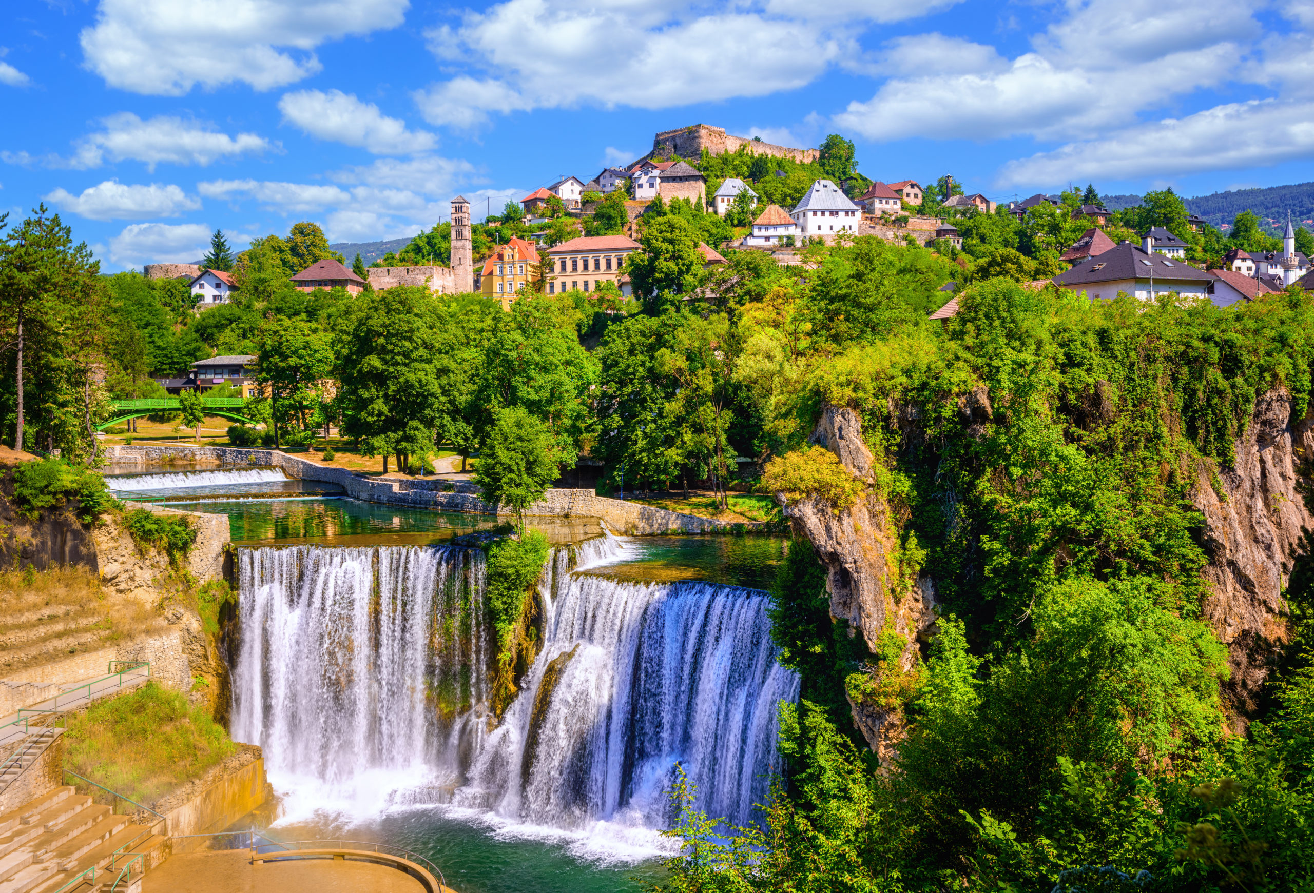 Historical,Jajce,Town,In,Bosnia,And,Herzegovina,,Famous,For,The