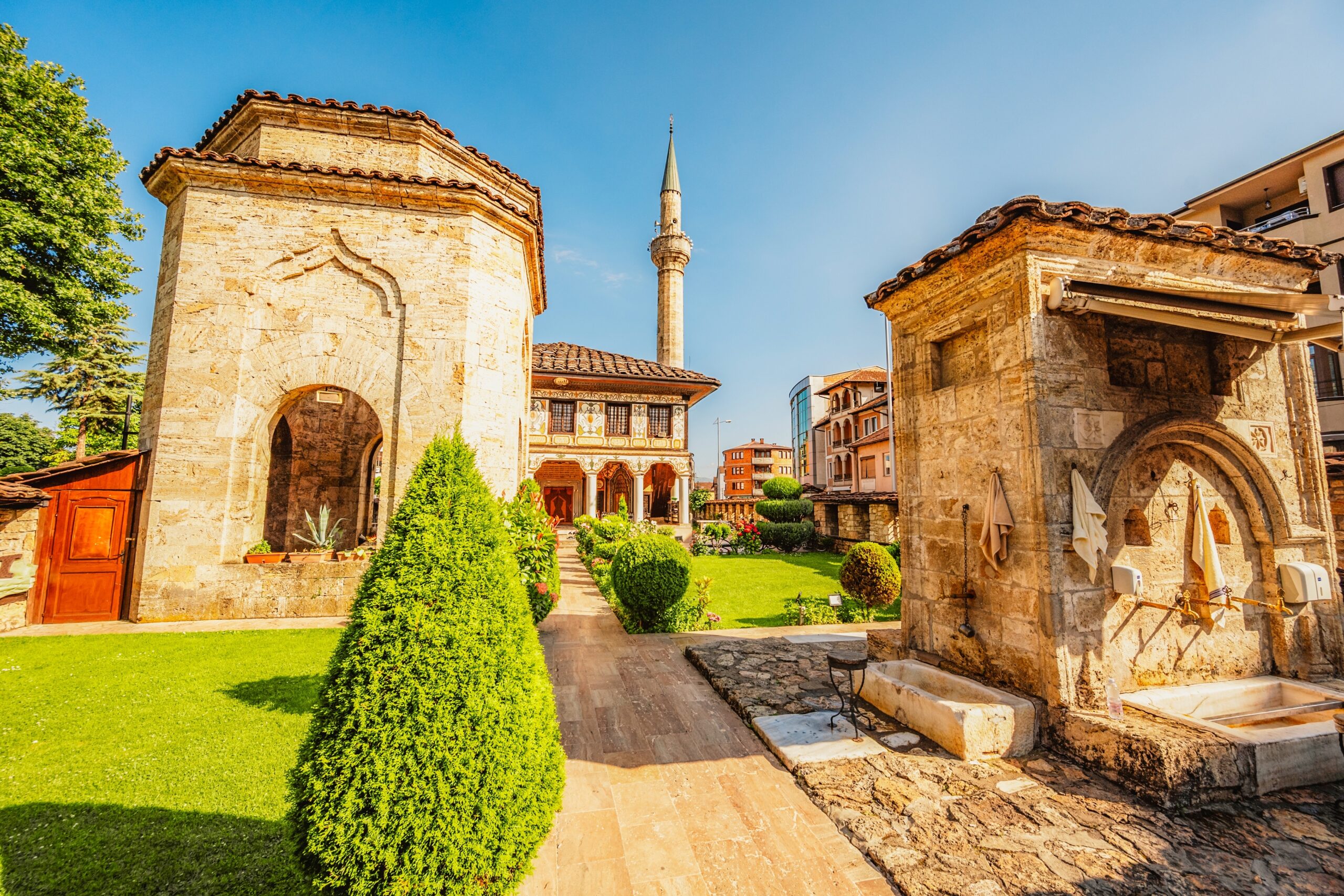 Tetovo,,North,Macedonia,-,5,July,2023:,Tetovo,Painted,Mosque